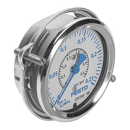 Festo Flanged Pressure Gauge FMA-63-0, 25-C FMA-63-0,25-C